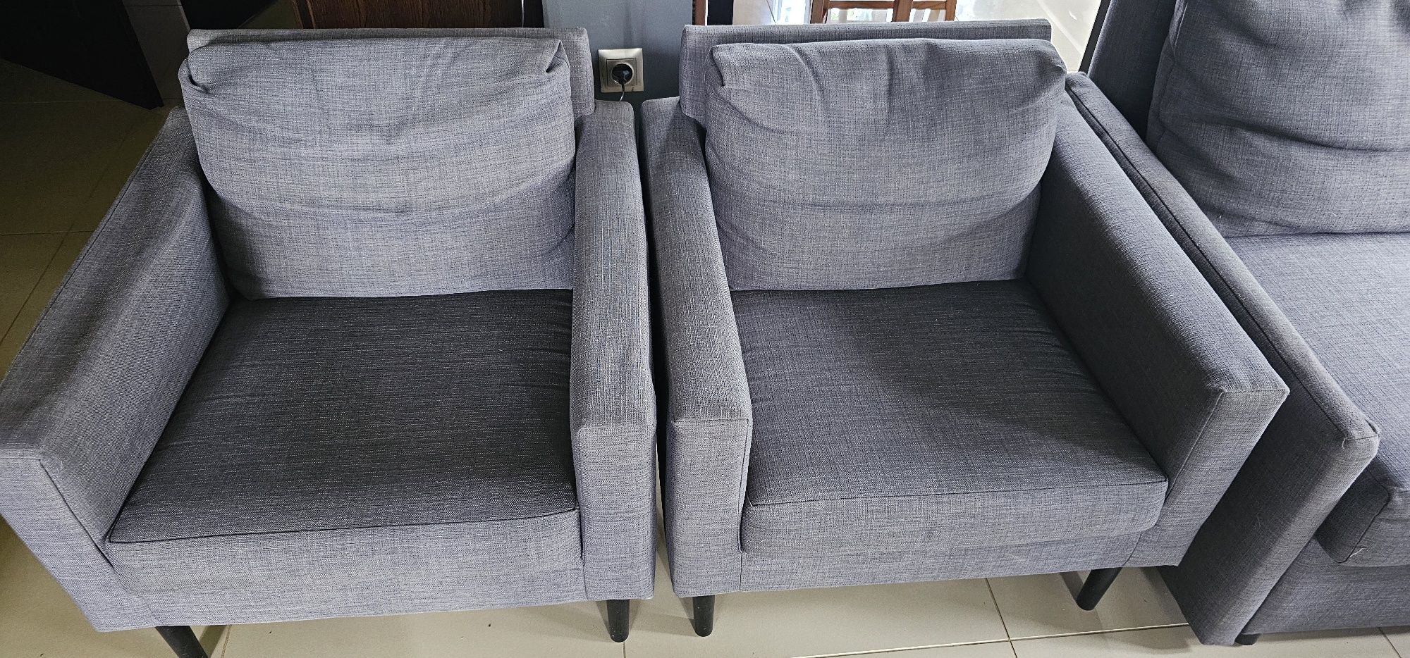 Sofa IKEA FRIHETEN z funkcja spania + 2 fotele komplet  KIVIK EKTORP