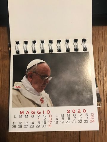 Calendário 2020 Papa Francisco