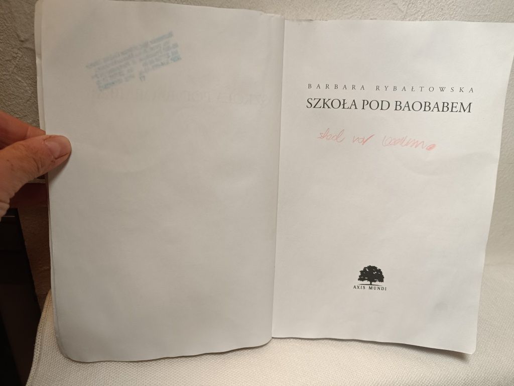 Szkoła pod baobabem. Saga. Tom 2 Barbara Rybałtowska
Okładka miękka

R