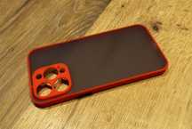 Etui matowe silikonowe iPhone 15 PRO MAX czerwone