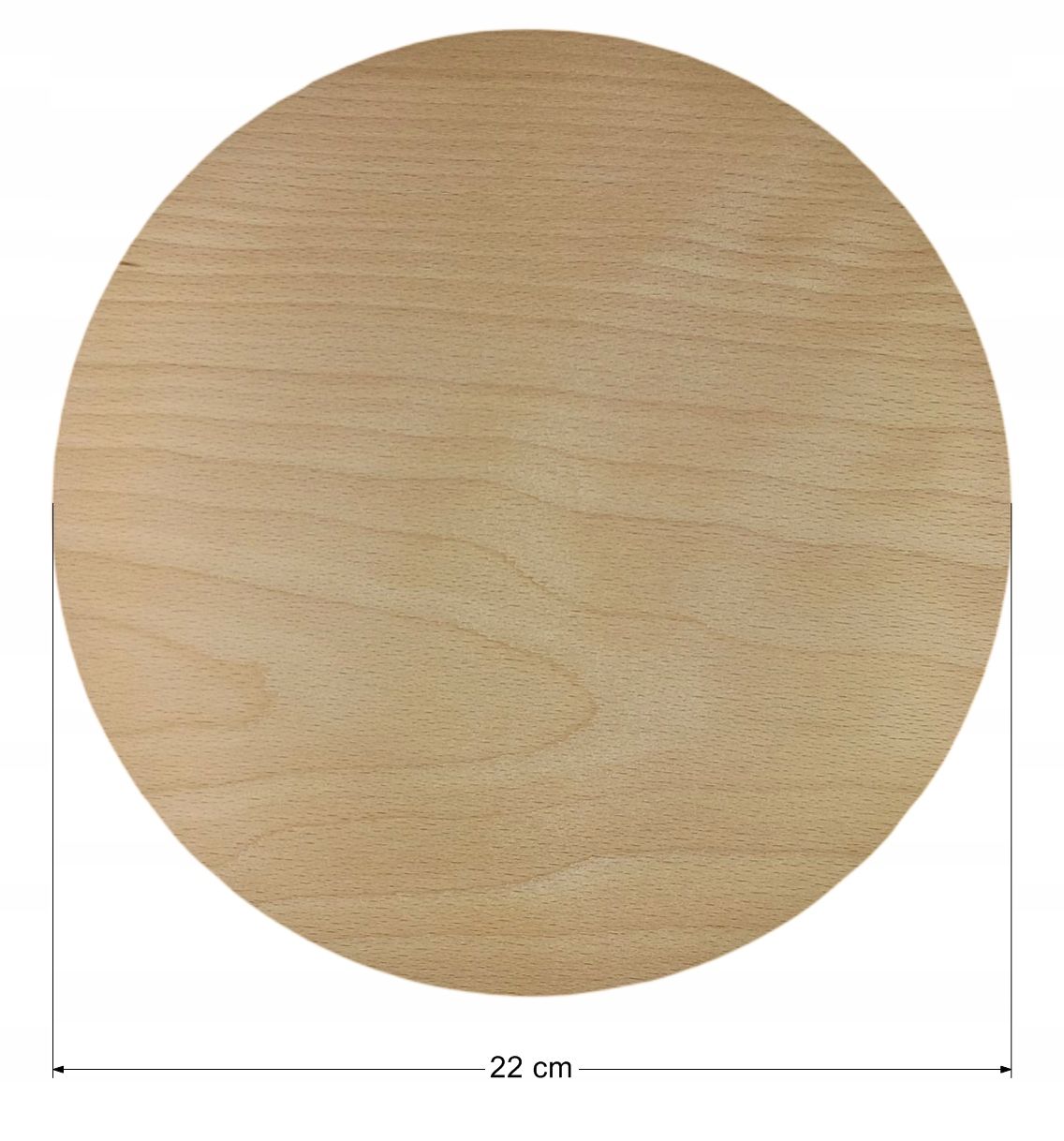 Deska do krojenia drewniana okrągła 22 cm