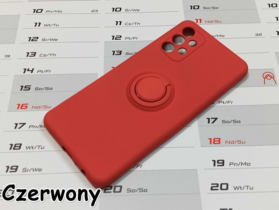 Etui Case Sylikonowe Ring do Samsung Galaxy A32 5G + Szkło