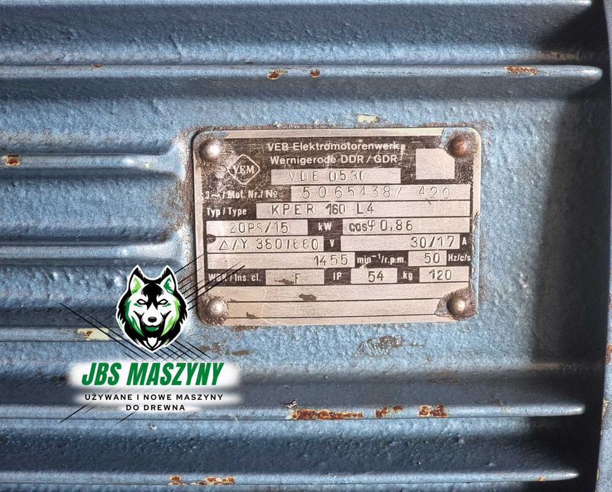 Odciąg trocin wentylator 15 kW