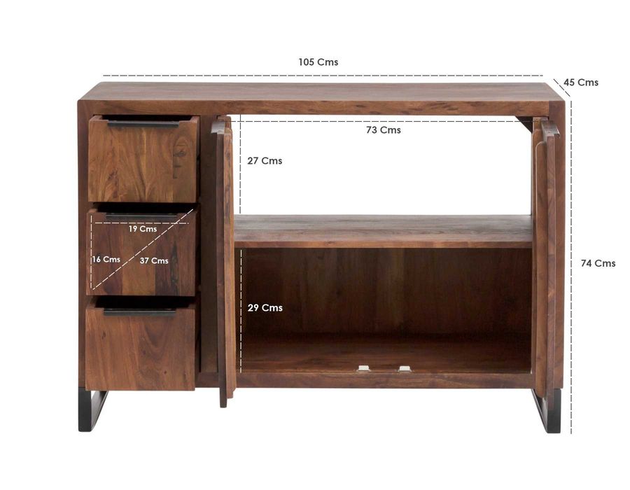 Zestaw łazienkowy Sydney 2cz. 105cm akacja 2gatunek REZERWACJA