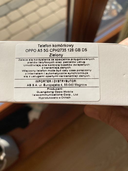 Oppo A5 5G CPH2735