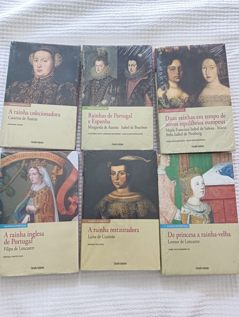 Livros de coleção "Rainhas de Portugal "de círculo de Leitores
