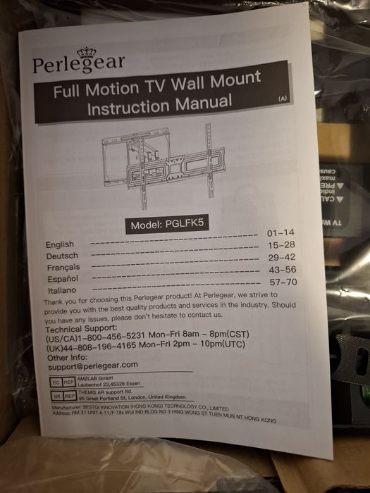 Uchwyt stojak wieszak do telewizora 37-75" bardzo mocny