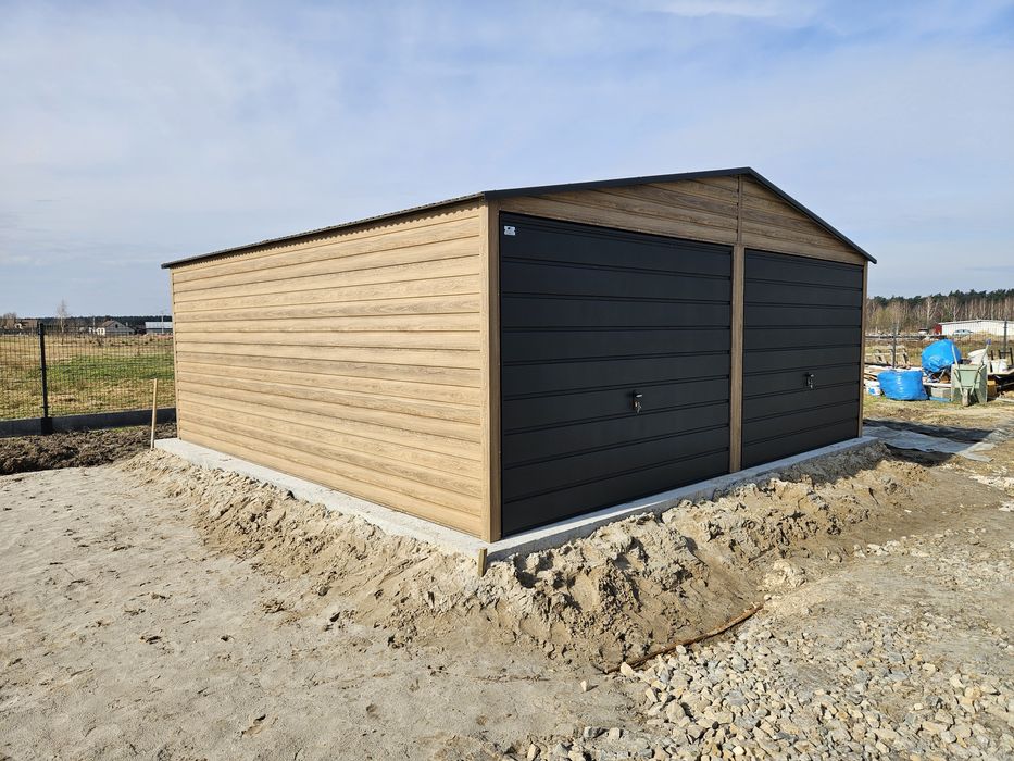 Garaż Drewnopodobny Antracyt Hala Wiata rolnicza Blaszak domek ogrodow