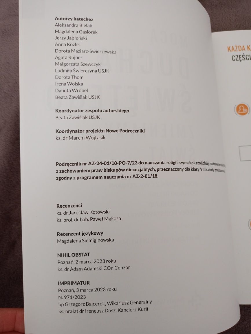 Podręcznik do religii sw. Wojciech klasa 8 Nowy część 2
