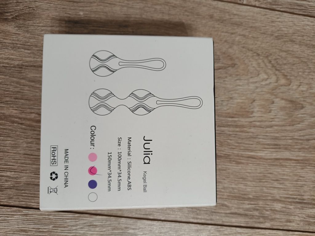 Kule kuleczki Julia Kegel Ball do ćwiczenia mięśni Kegla różowe