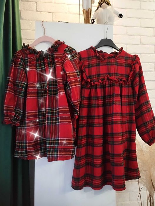 Kratka bawełna next Sukienka r 128 cm czerwona