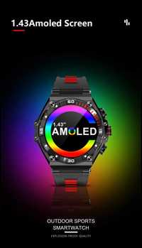 Piękny smart watch 1.43cala Amoled HD mocna bateria 700mah NOWY