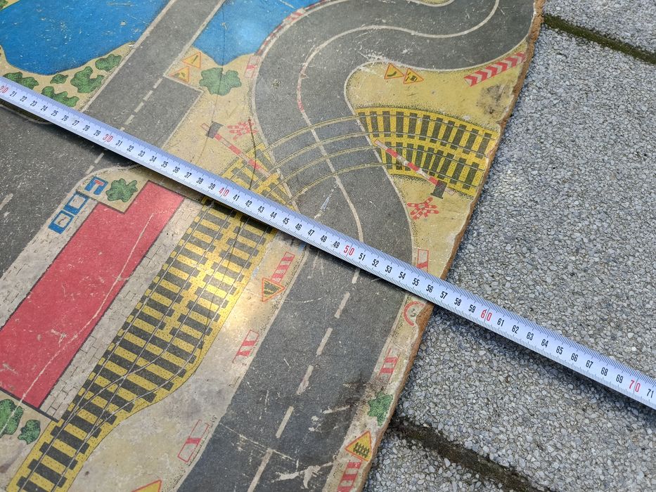 Tablica do zabawy ulice miasto resoraki PRL