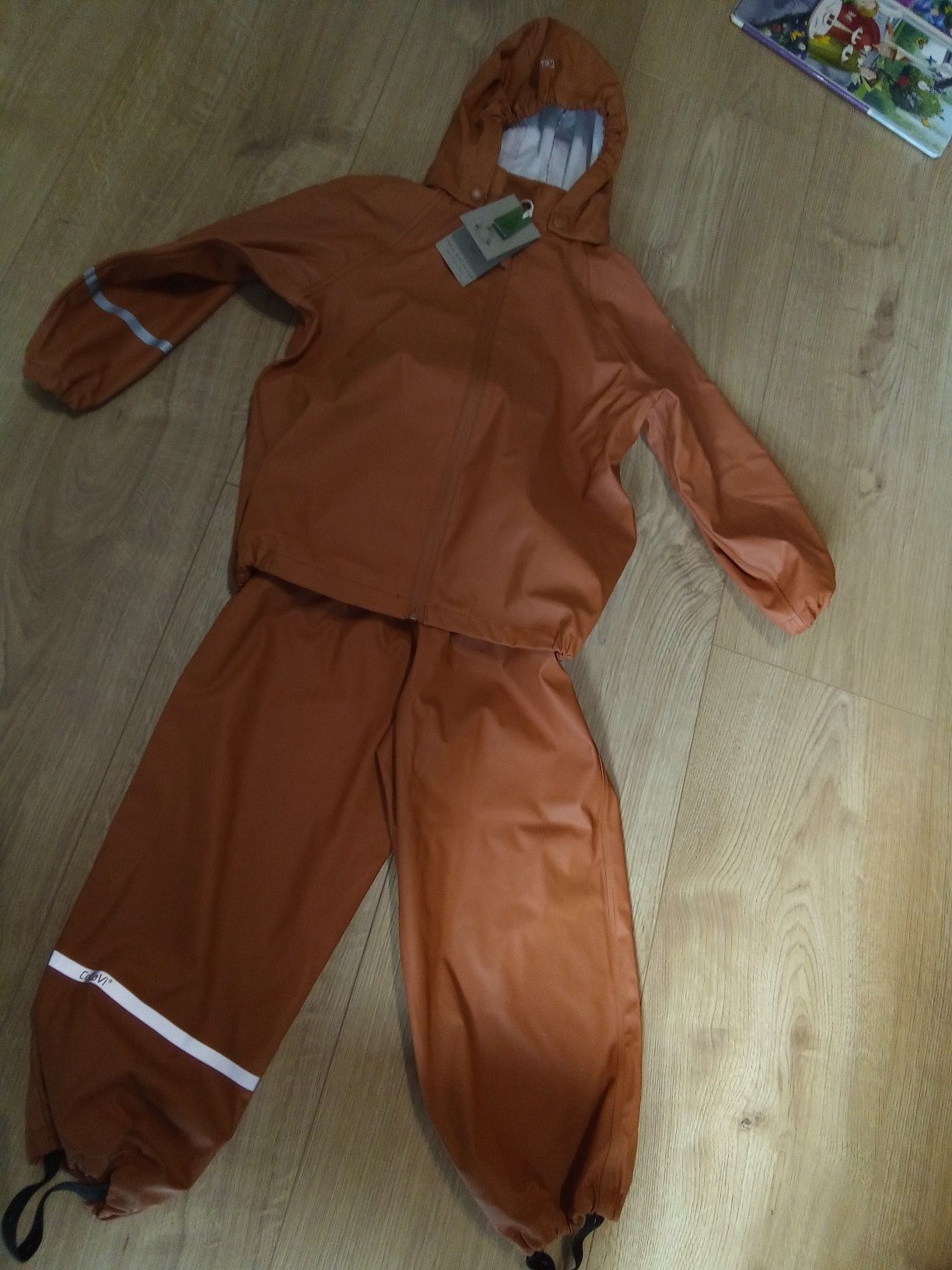 Komplet kurtka przeciwdeszczowa spodnie przeciwdeszczowe kombinezon