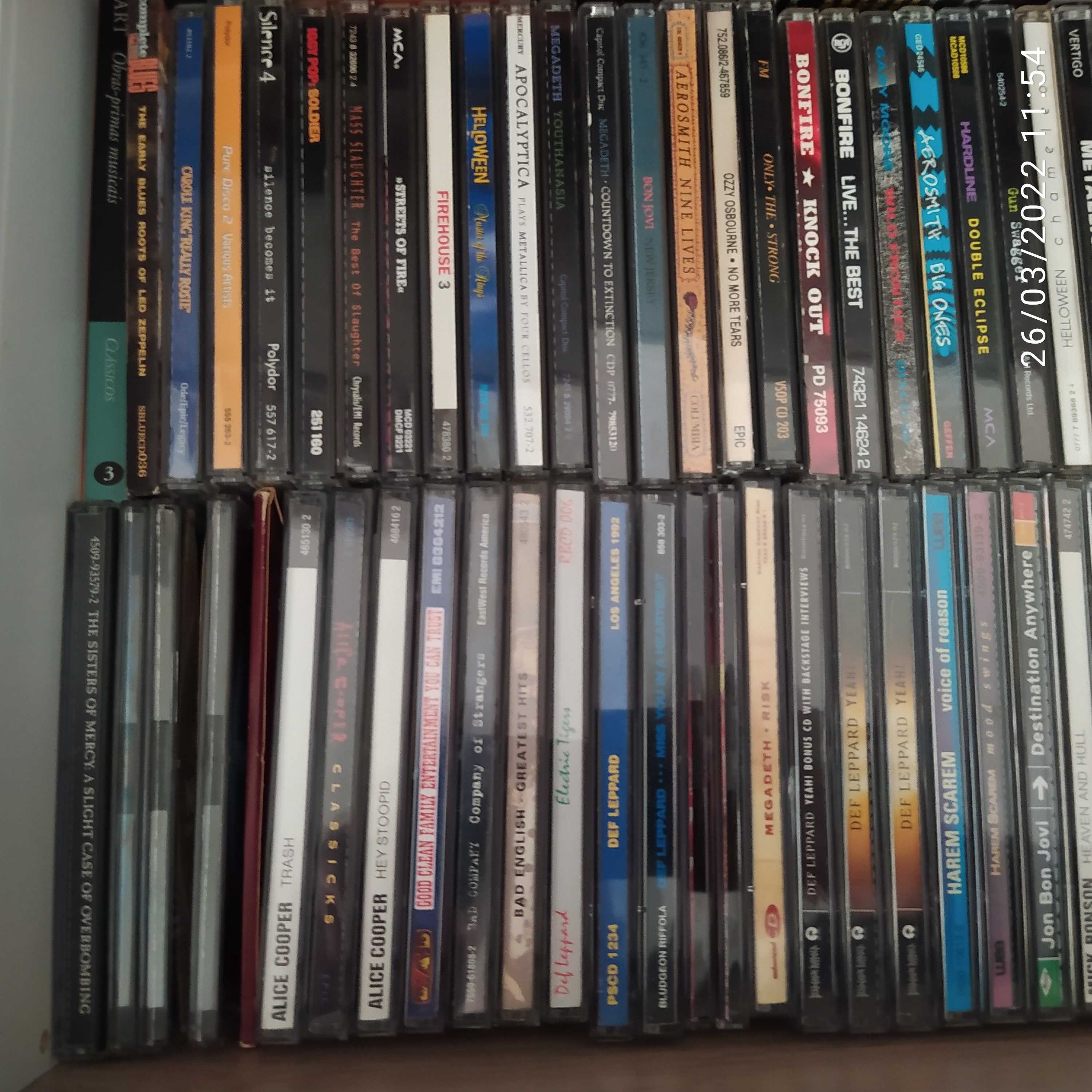 Lote 69 CD's hard rock, heavy metal e diversos