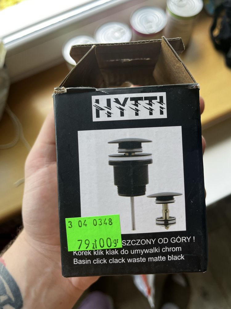 Hytti korek do zlewu umywalki