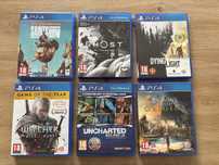 Zestaw 6szt gier PS4 komplet
