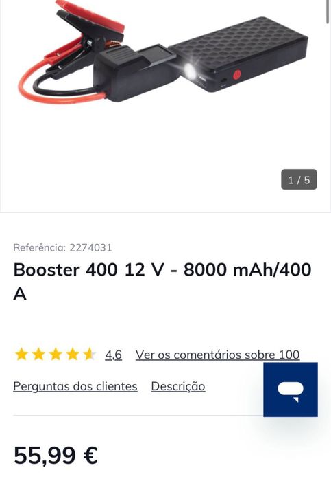 NOVO Booster 400 12 V - 8000 mAh/400 A