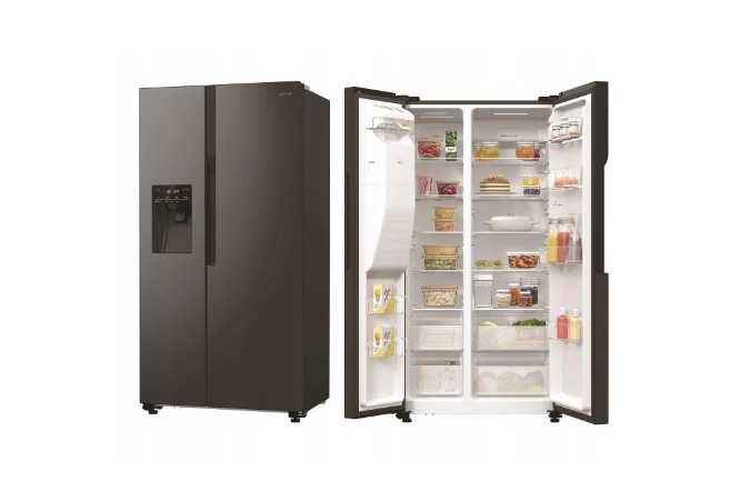 Lodówka Side By Side GORENJE NRR9185ESBXL Kostkarka 566L OUTLET 15JG19