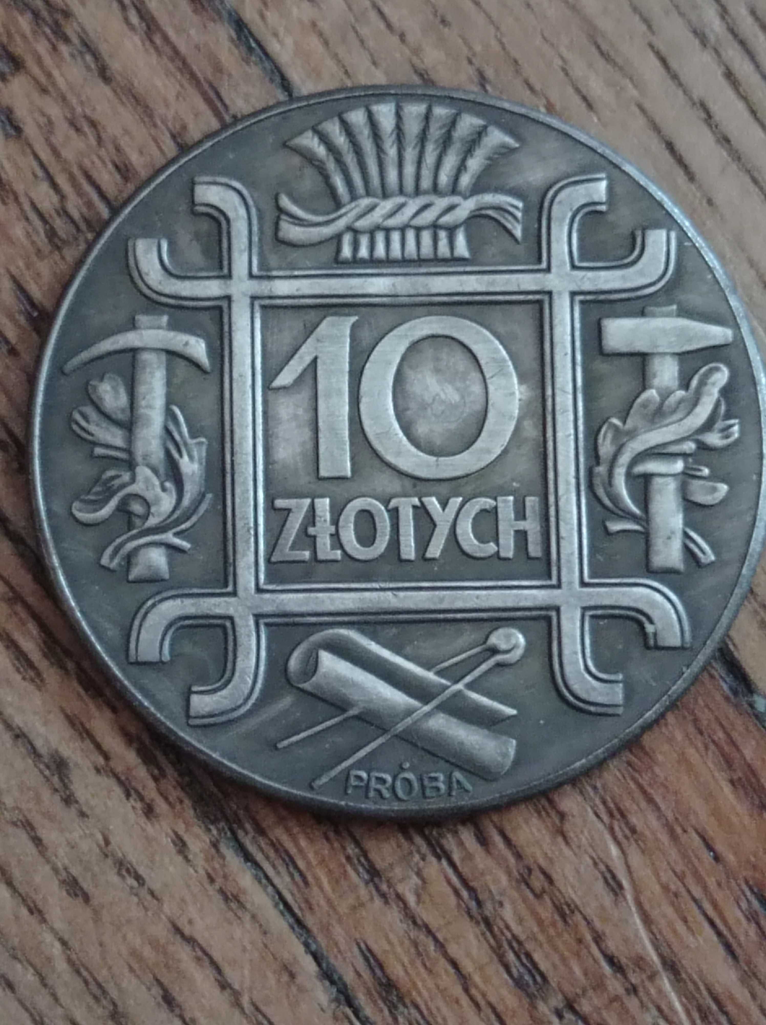 Moneta kolekcjonerska 10 zł 1934 klamry