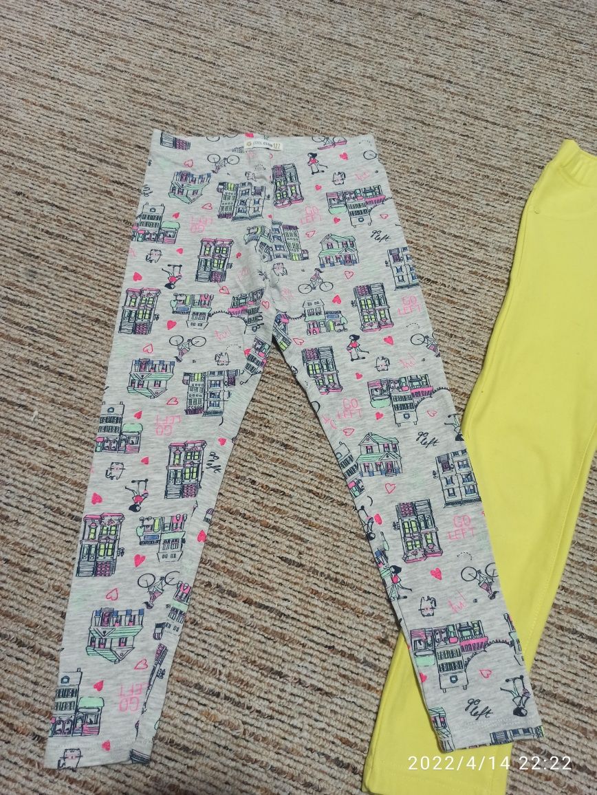 2szt legginsy na lato 116 bdb