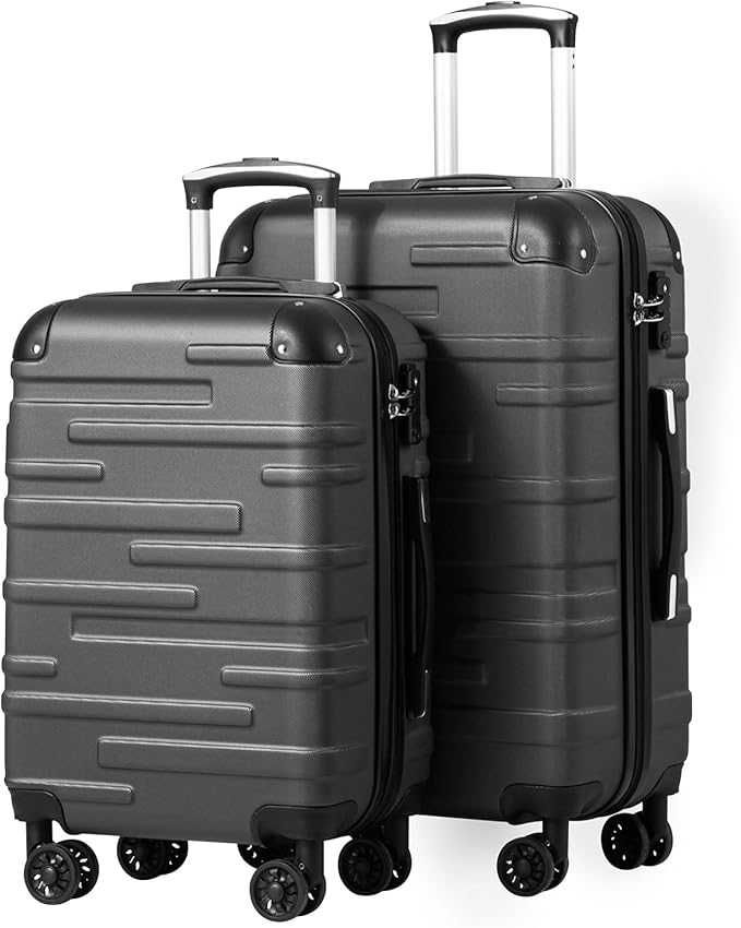 COOLIFE Zestaw twarde walizki 28''24''20'' zamek TSA3 części GRAFITOWY