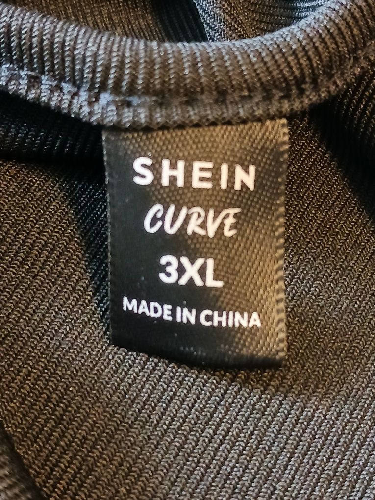 Bluzka Top z siateczką Shein Curve rozmiar 3XL