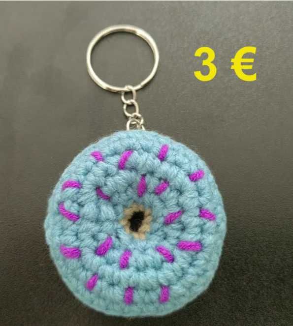 Porta-chaves gelado crochet