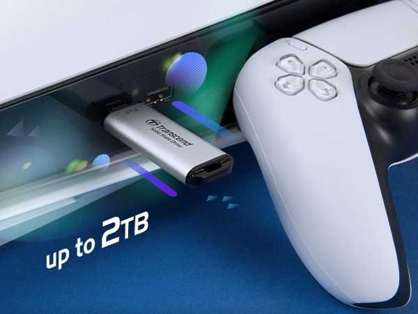 Disco SSD Externo Transcend ESD300S 2 TB USB-C -- NOVO!