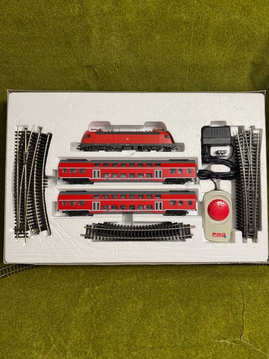 Piko 57171 Zestaw startowy BR 182 z 2 wagonami piętrowymi DB, H0 1:87