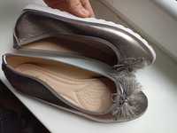 Балетки туфлі сріблясті розмір 39