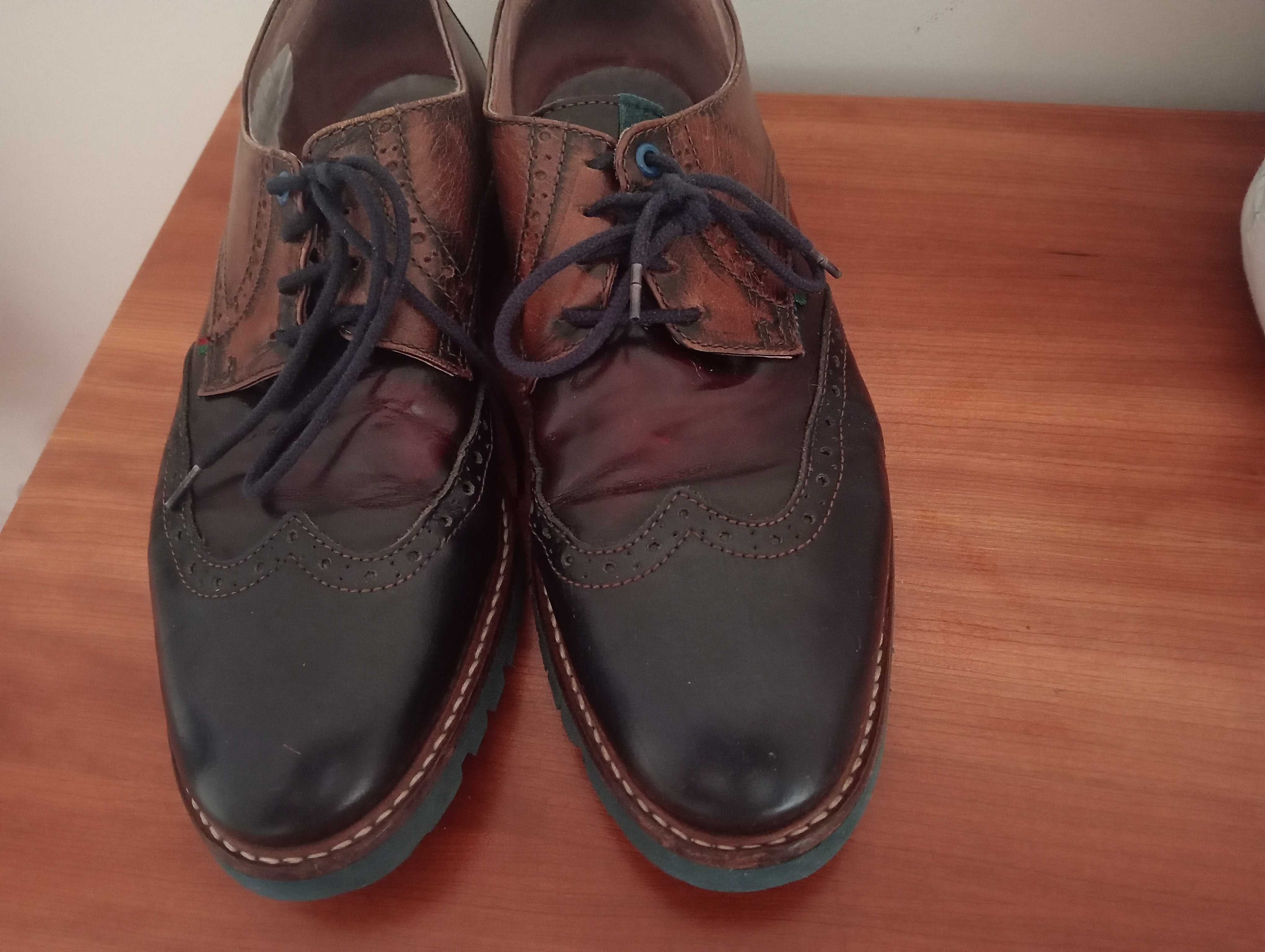 Sapatos homem t. 42 usados 1 vez