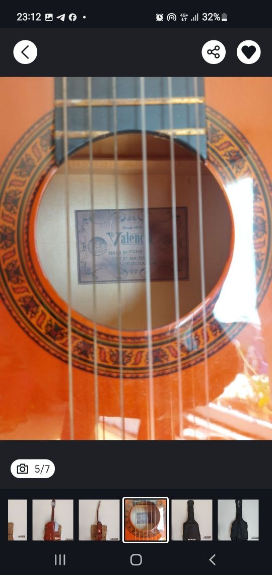 Guitarra viola como nova