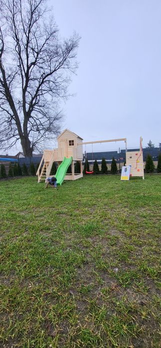 Domek dla dzieci Plac zabaw Domek ogrodowy huśtawka Domek dziecięcy