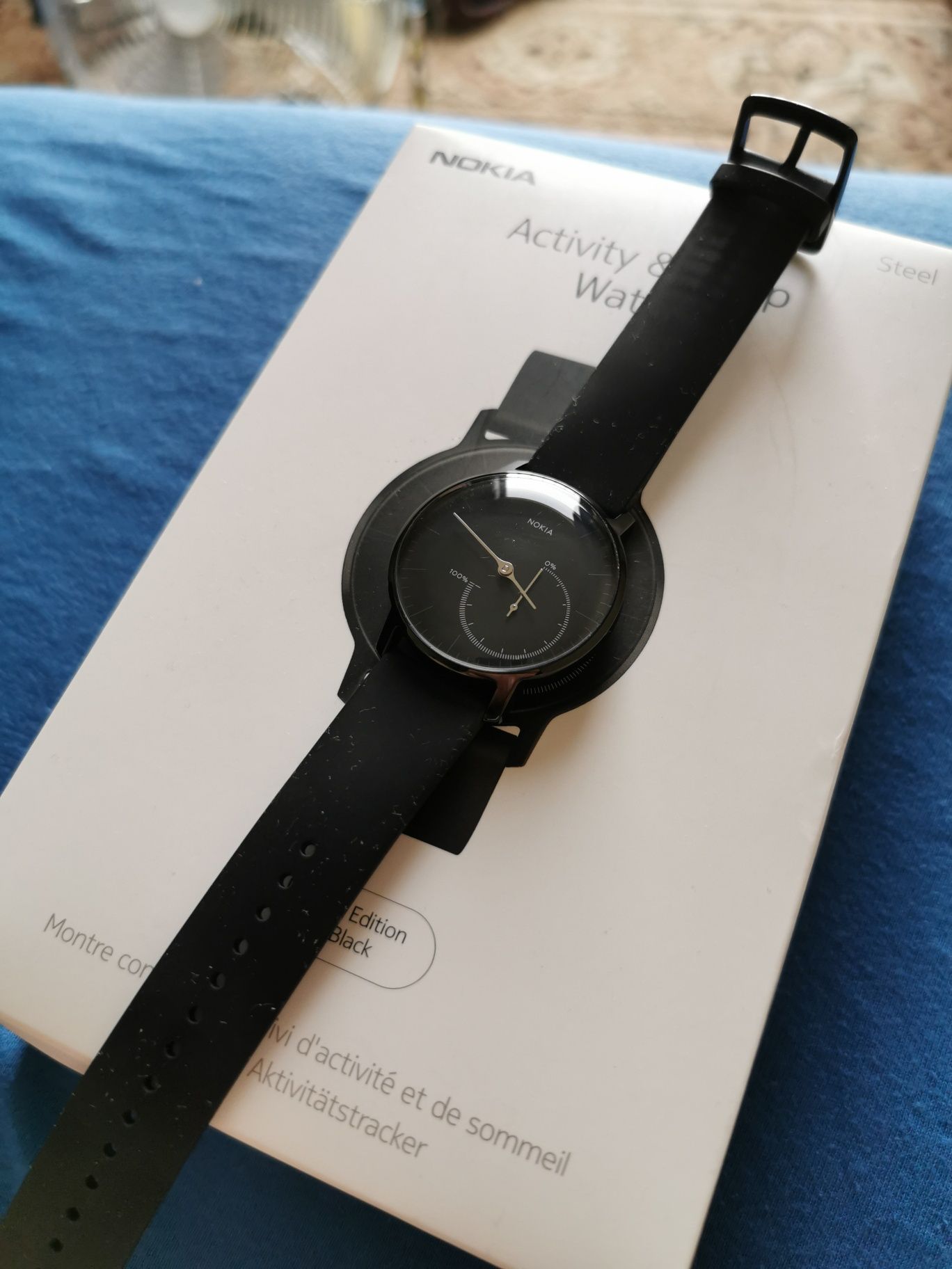 Zegarek Smartwatch Nokia ACTIVITE STEEL CZARNY 36m