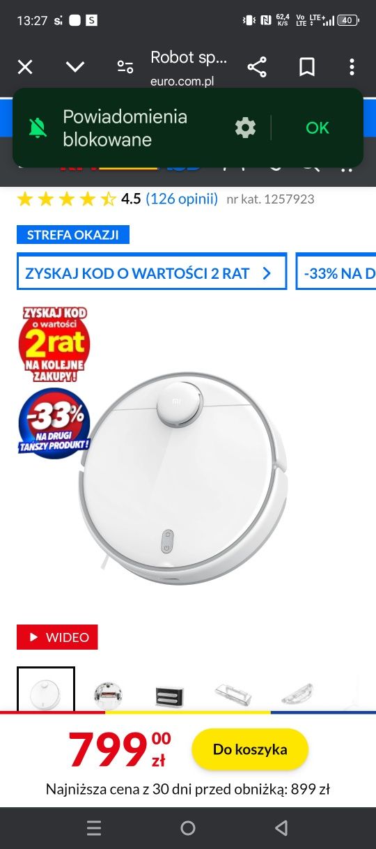 Robot sprzątący xioami
