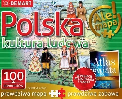 Puzzle: Polska-kultura Ludowa+atlas, Demart