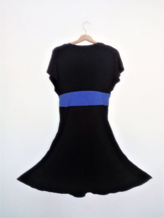 Dorothy Perkins XL 42 44 czarna elegancka sukienka midi taliowana