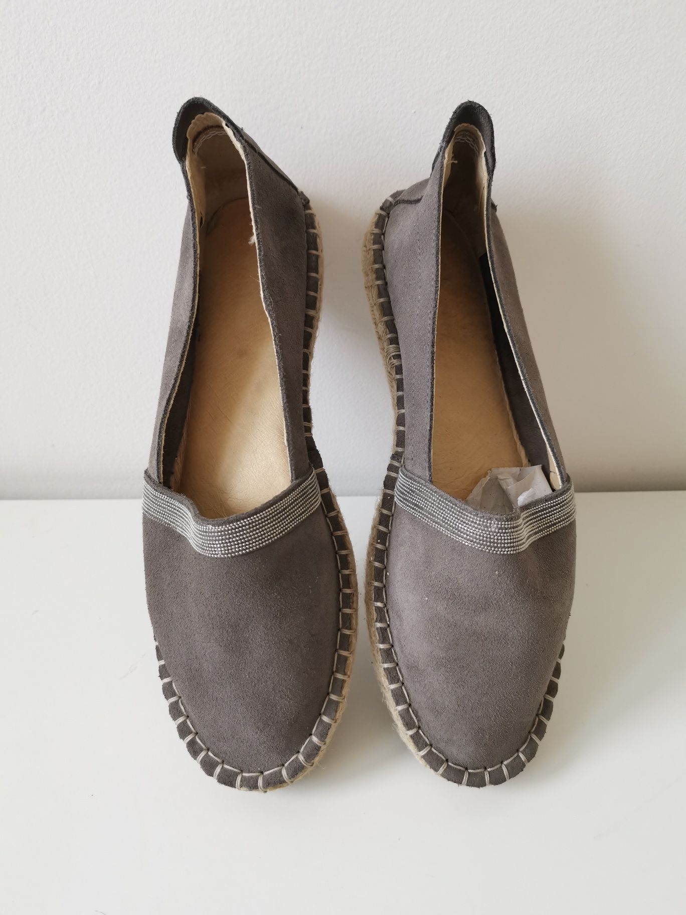 Zamszowe espadryle damskie Pier One rozmiar 40 baleriny