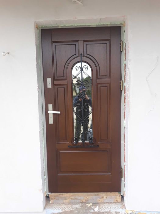 Drzwi zewnętrzne drewniane 78mm od ręki Góra kalwaria Czyste powietrze