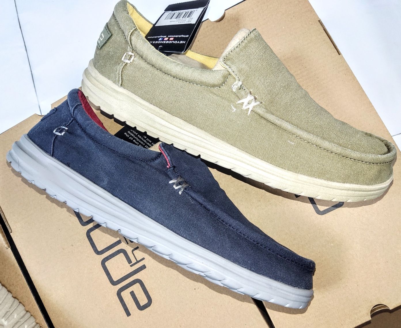 Мокасины Hey Dude Wally, ткань,пена, super light 42-43