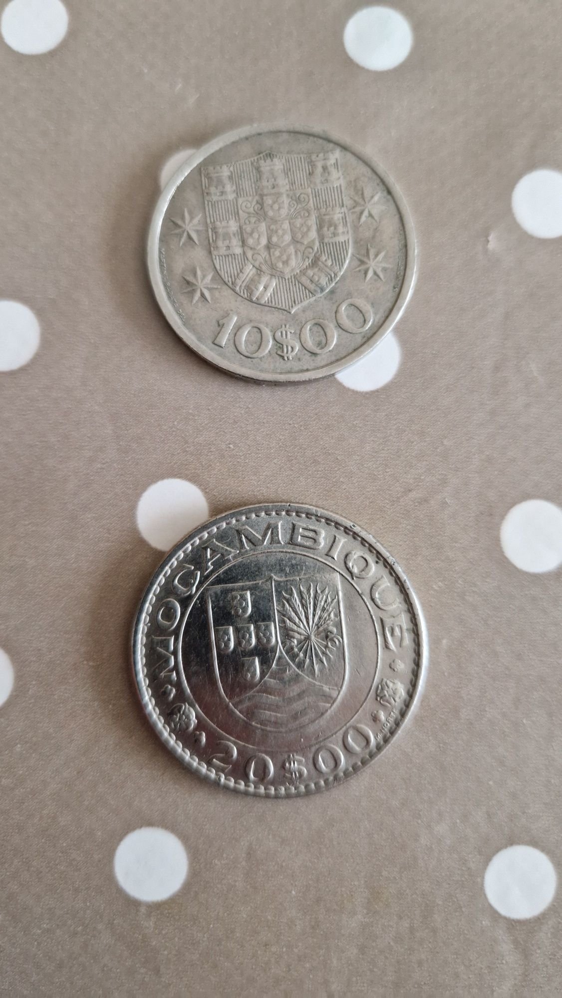 2 Moedas 10$00 República Portuguesa 1971