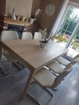 IKEA stół rozkładany drewniany+6krzeseł