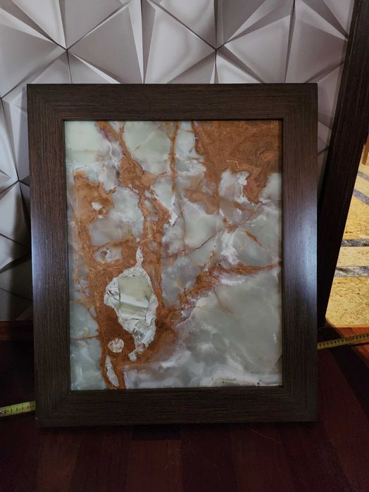 RZESZÓW. Obraz szklany onyx drewniana rama do zawieszenia ciężki