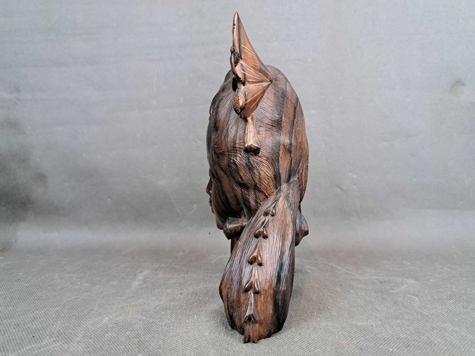 Kobieta, twarz, rzeźba drewniana, Bali wys. 21 cm