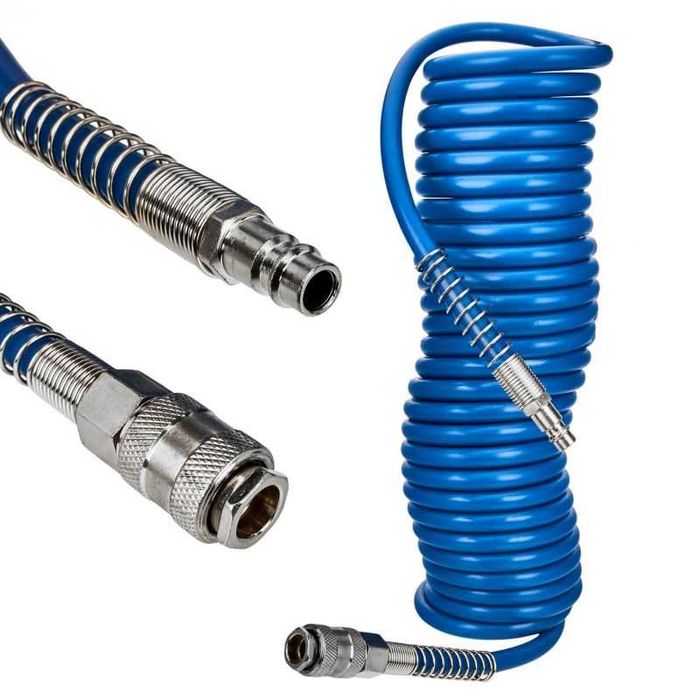 KRAFT&DELE Wąż Spiralny Pneumatyczny 5m Do Kompresora 5x8mm KD674