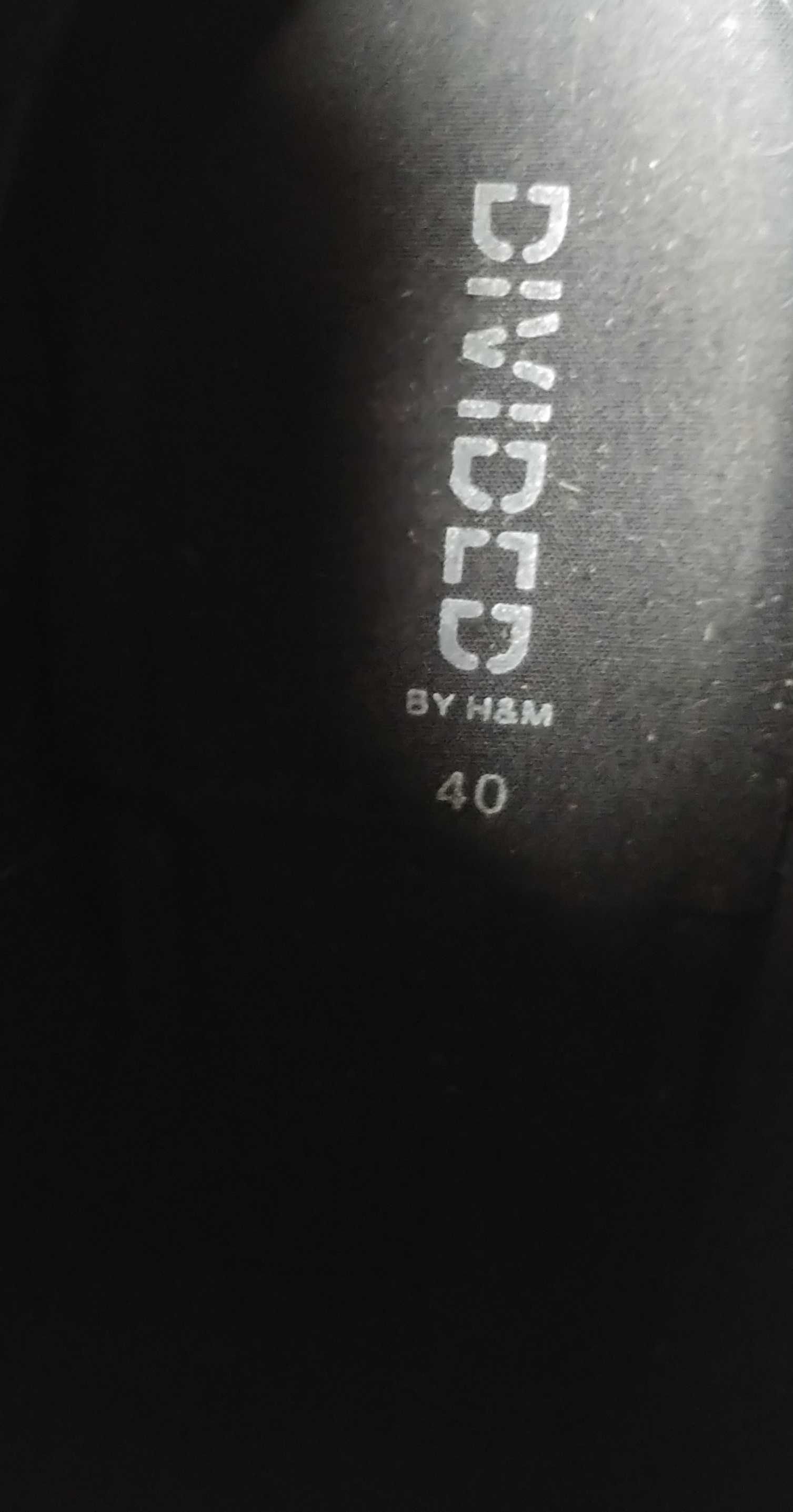 Buty botki na wysokim obcasie r 40 czarne