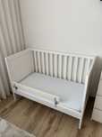 Berço branco 60x120 cm com colchão incluido