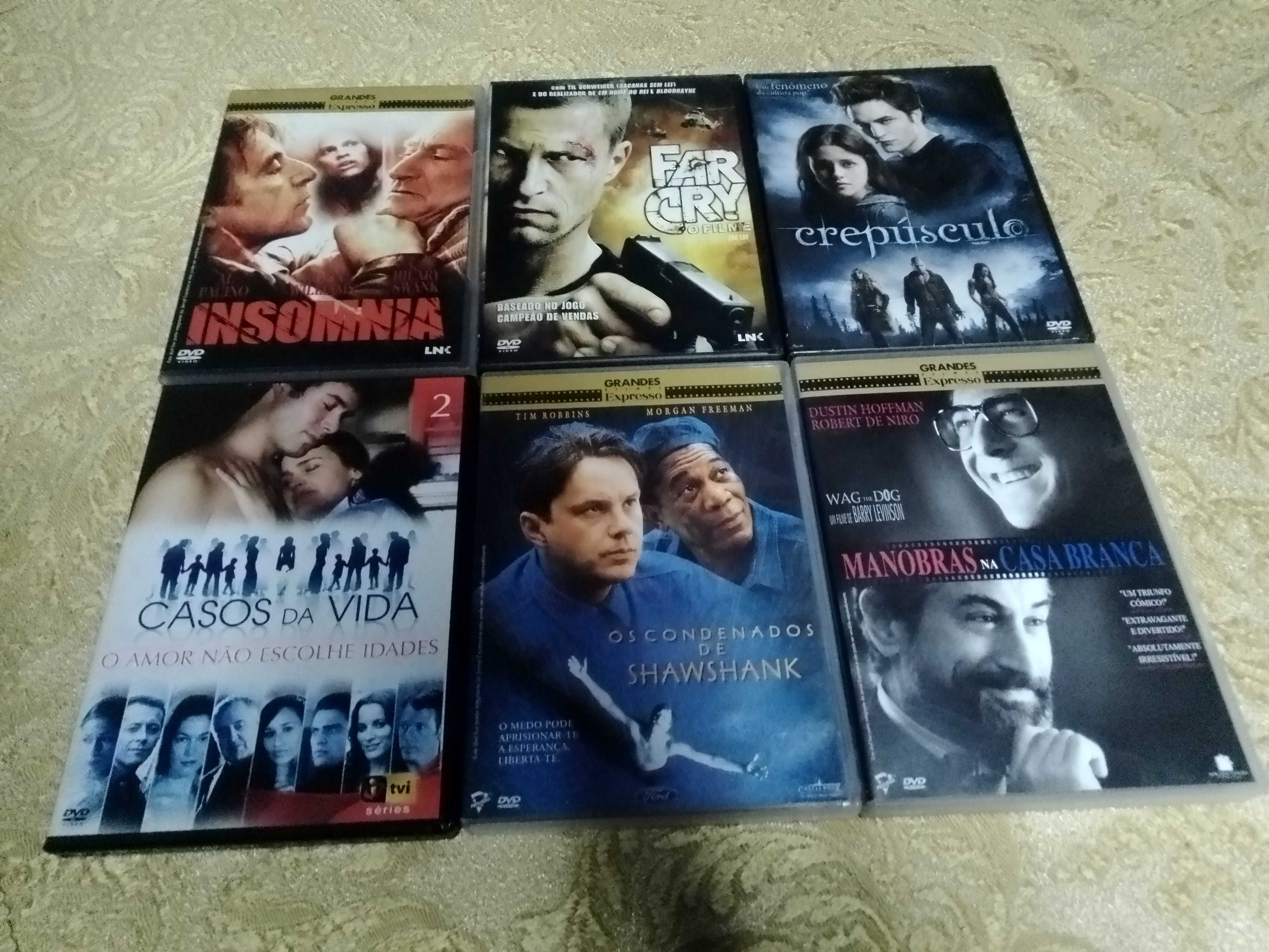 Lote de 6 dvd  novos com caixa