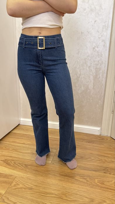 Джинси прямі кльош на дівчинку xs 34 156
